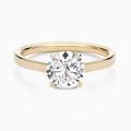 Solitaire Diamond Ring in Solid Gold