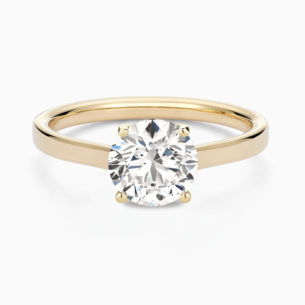 Solitaire Diamond Ring in Solid Gold