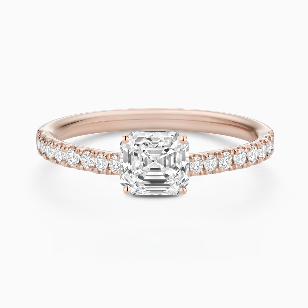 Classic Diamond Solitaire with Pavé Band
