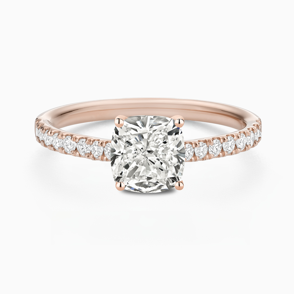 Classic Diamond Solitaire with Pavé Band