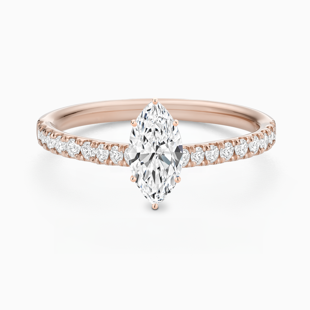 Classic Diamond Solitaire with Pavé Band