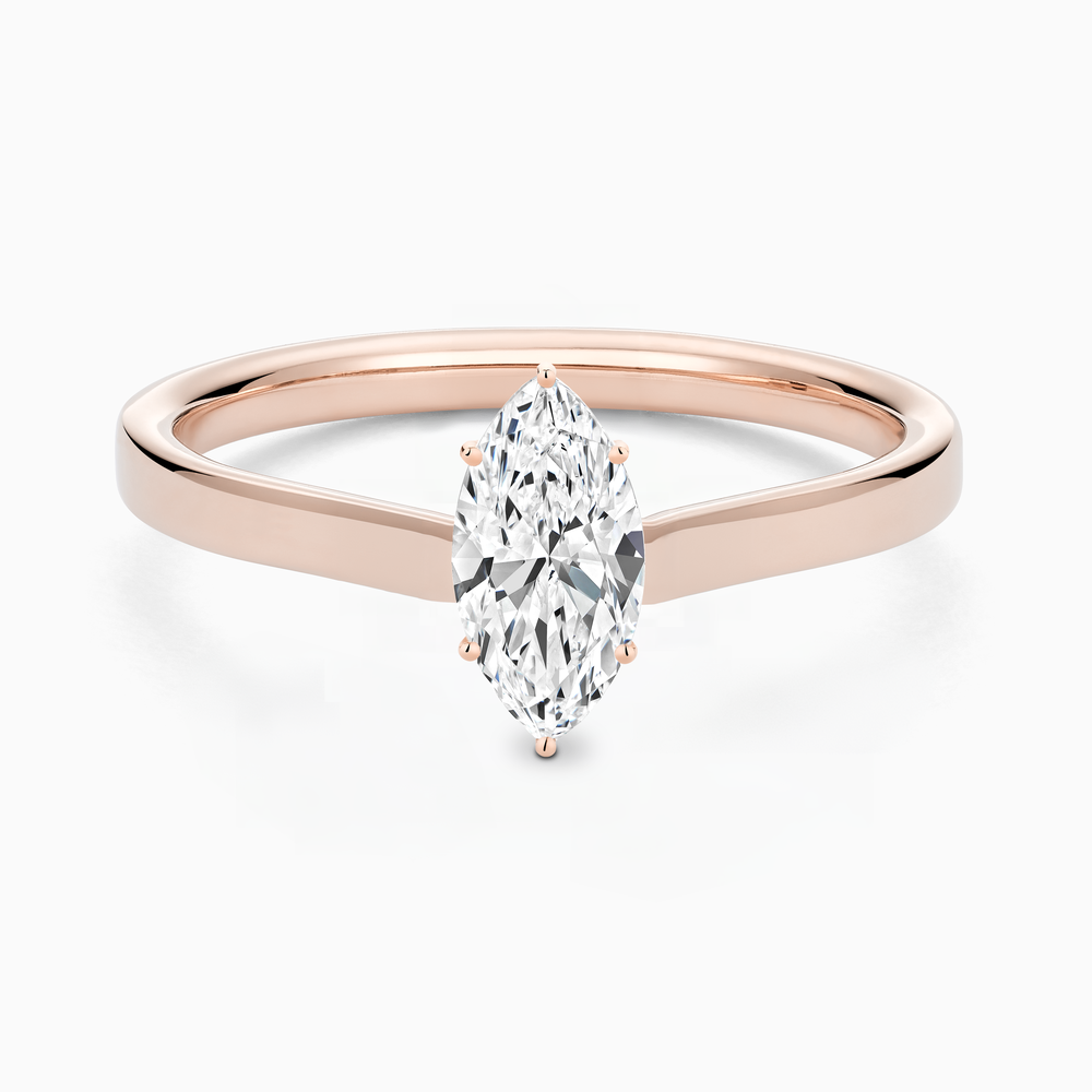 Solitaire Diamond Ring in Solid Gold