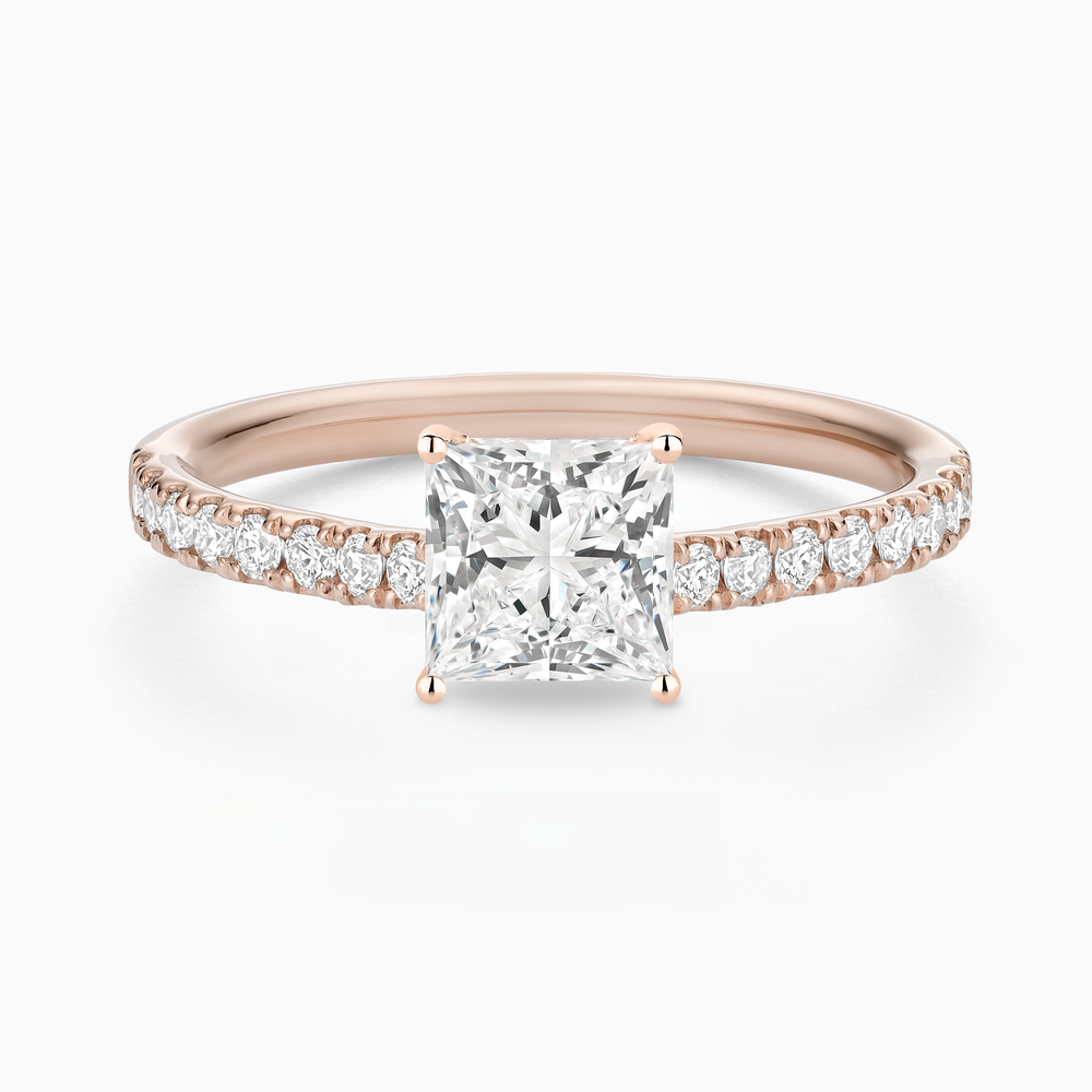 Classic Diamond Solitaire with Pavé Band