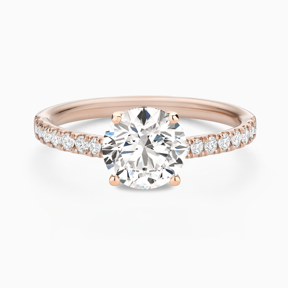 Classic Diamond Solitaire with Pavé Band