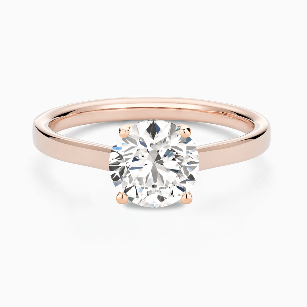 Solitaire Diamond Ring in Solid Gold