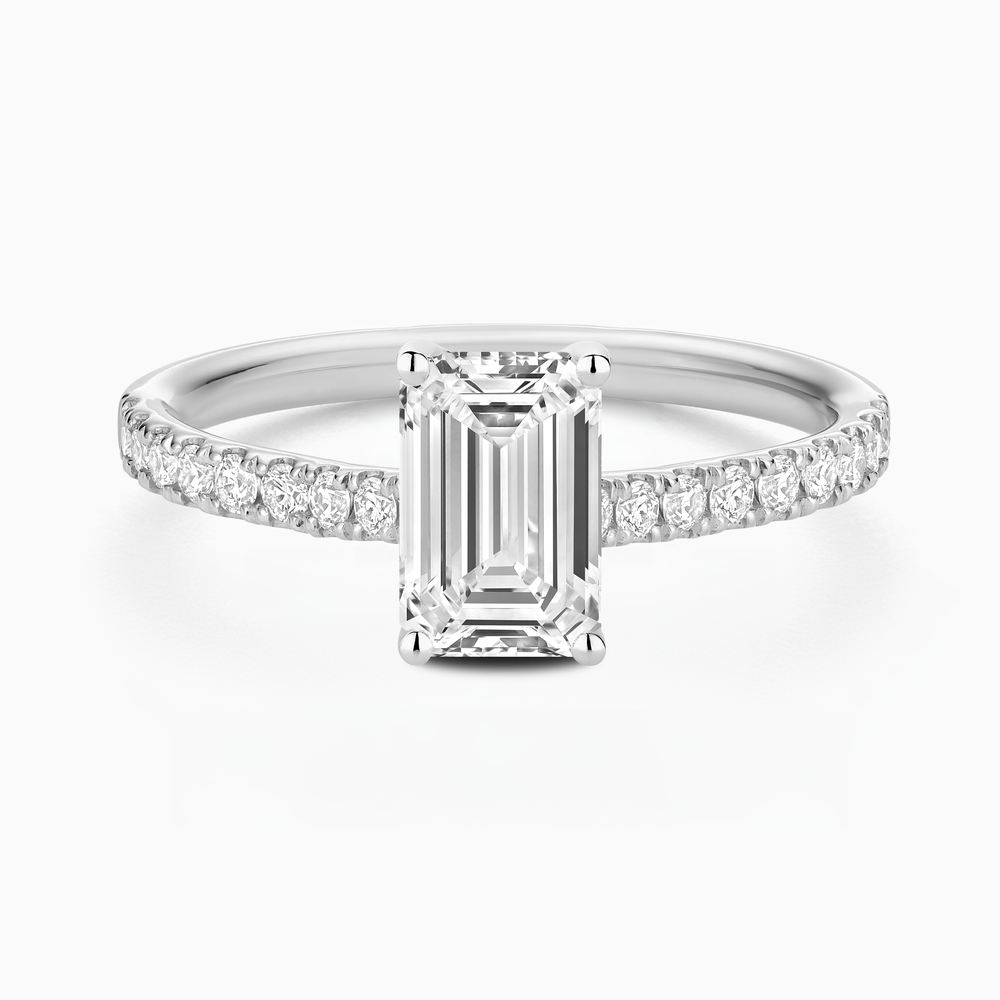 Classic Diamond Solitaire with Pavé Band