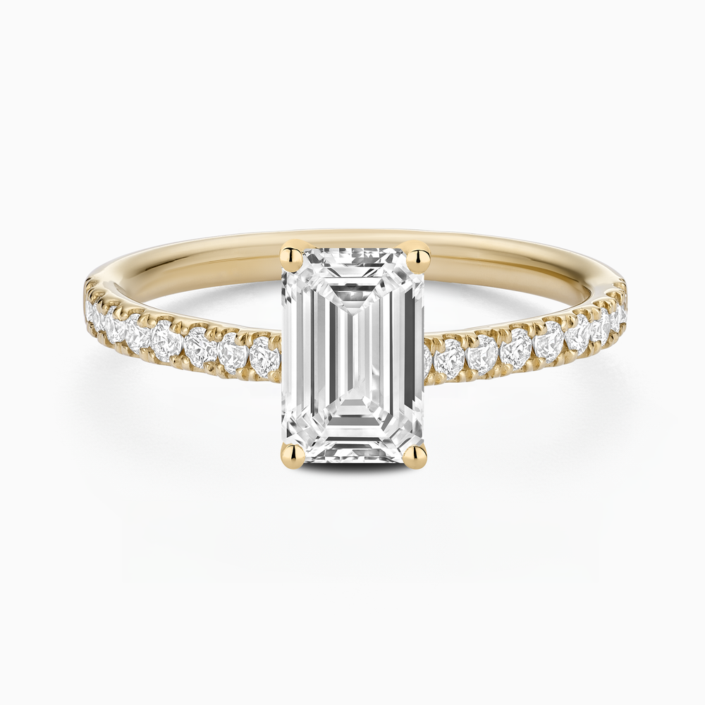 Classic Diamond Solitaire with Pavé Band