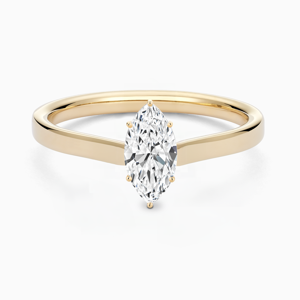 Solitaire Diamond Ring in Solid Gold