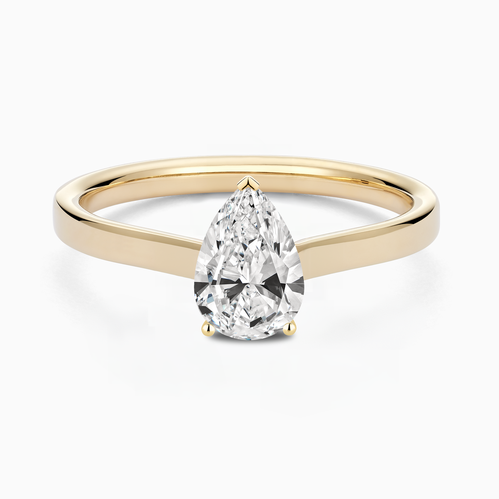Solitaire Diamond Ring in Solid Gold