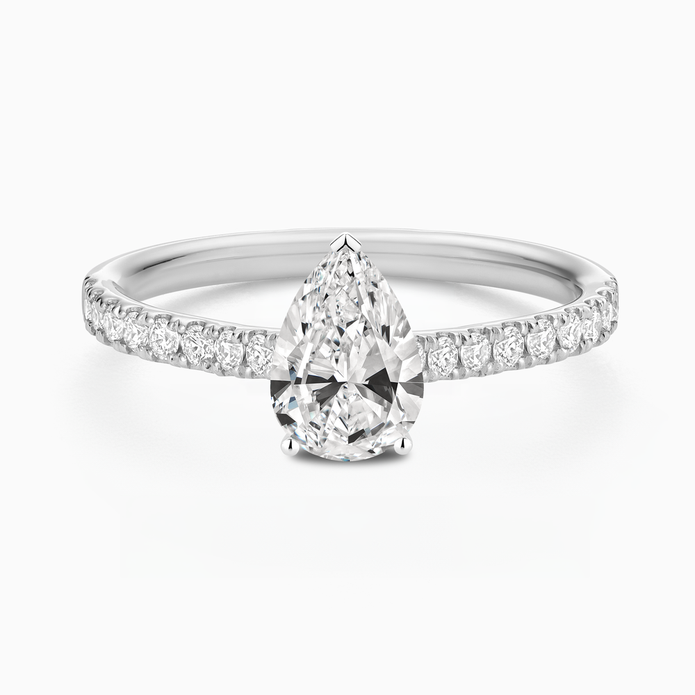 Classic Diamond Solitaire with Pavé Band