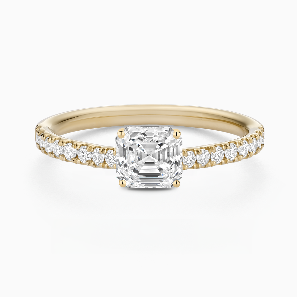 Classic Diamond Solitaire with Pavé Band