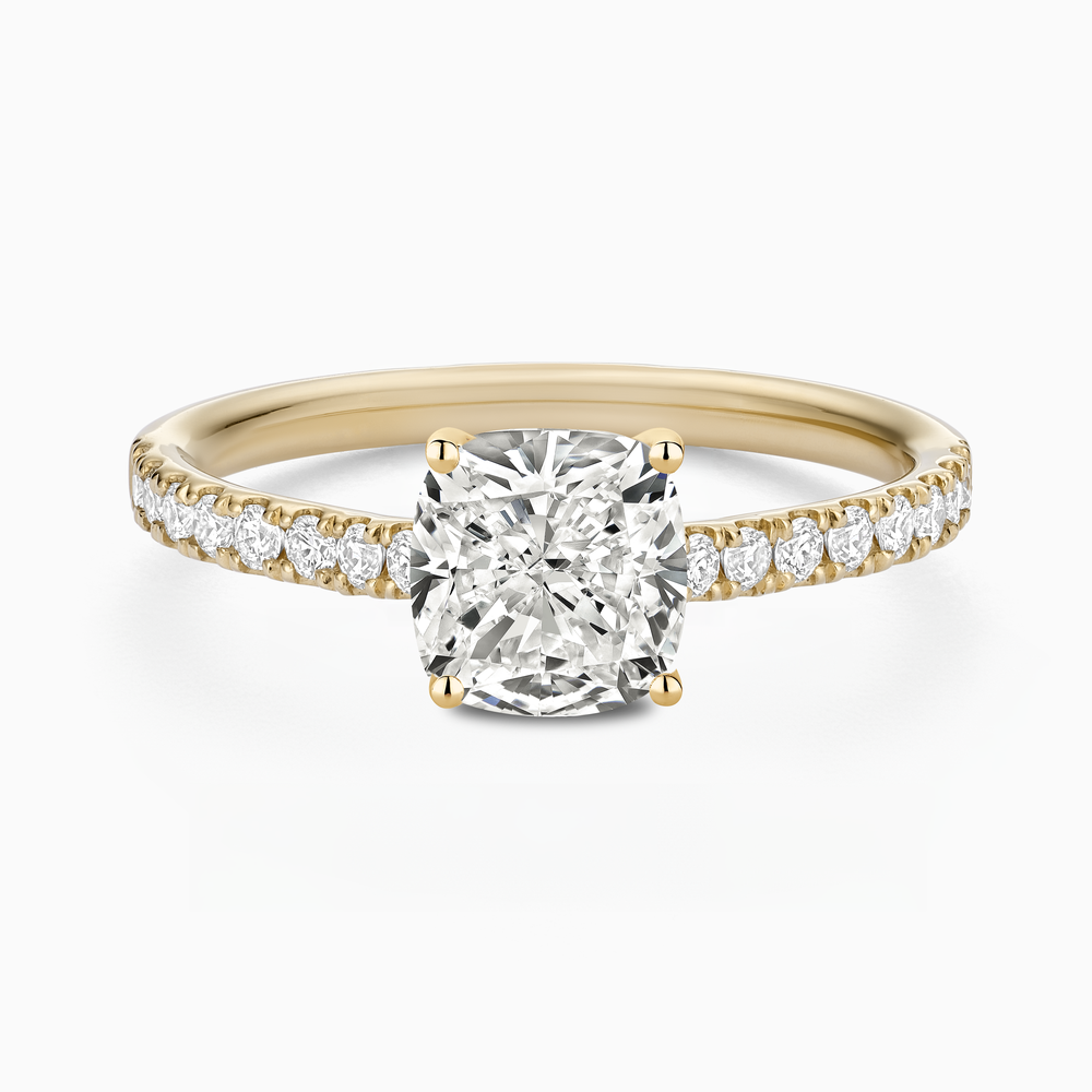 Classic Diamond Solitaire with Pavé Band