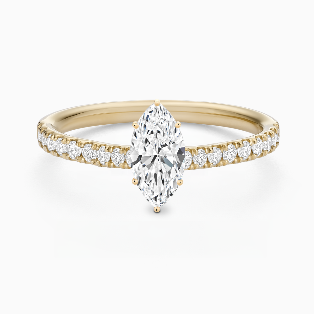 Classic Diamond Solitaire with Pavé Band
