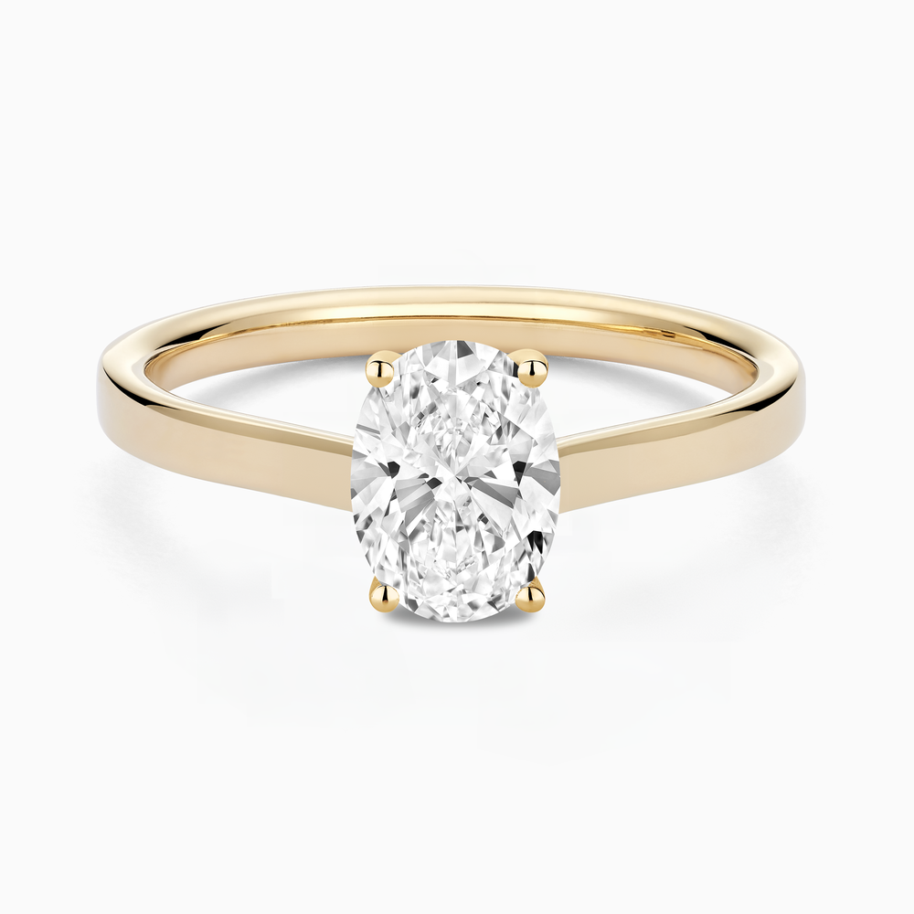 Solitaire Diamond Ring in Solid Gold