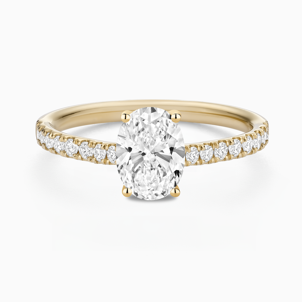 Classic Diamond Solitaire with Pavé Band