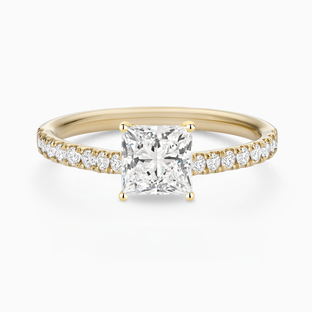 Classic Diamond Solitaire with Pavé Band