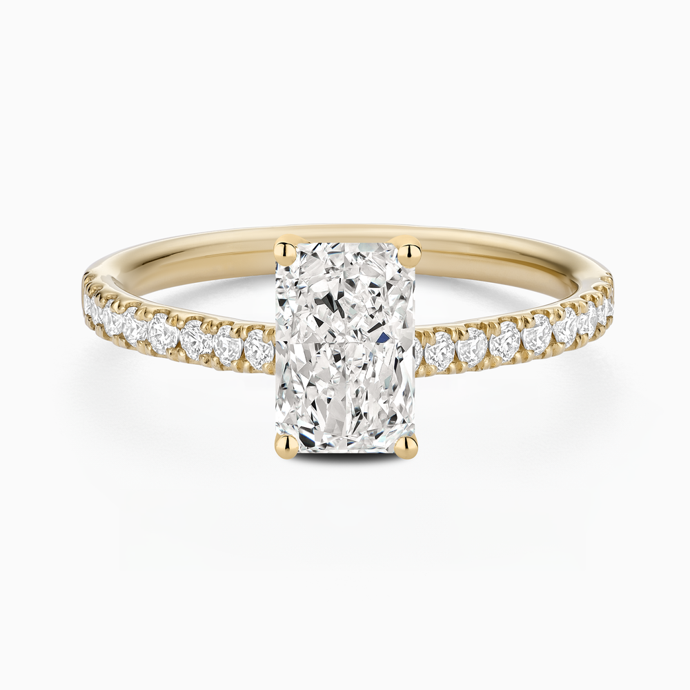 Classic Diamond Solitaire with Pavé Band