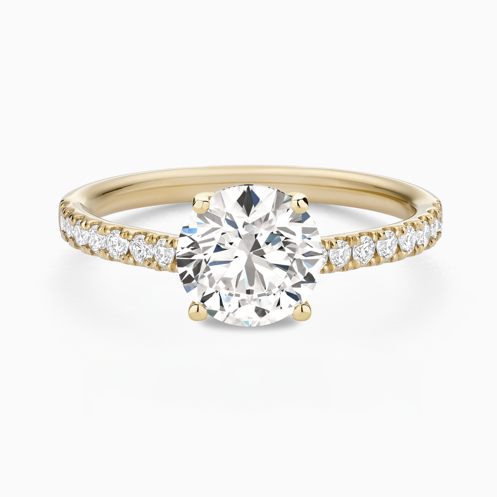 Classic Diamond Solitaire with Pavé Band