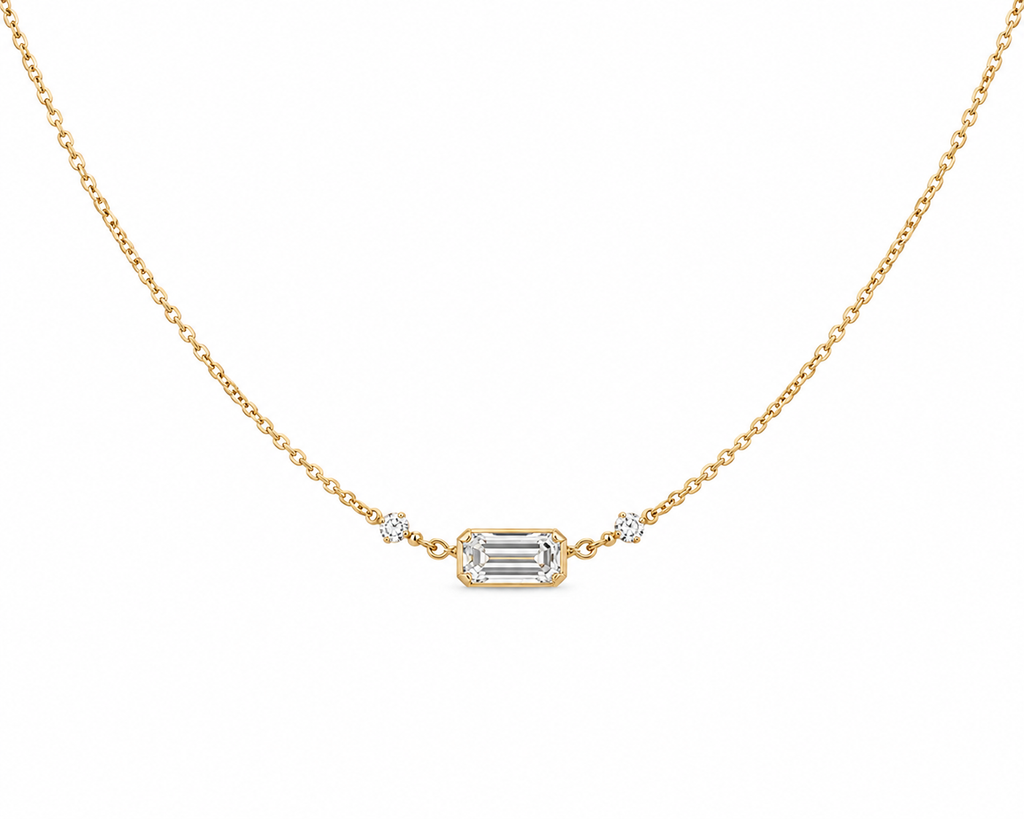 Élia Emerald Diamond Necklace