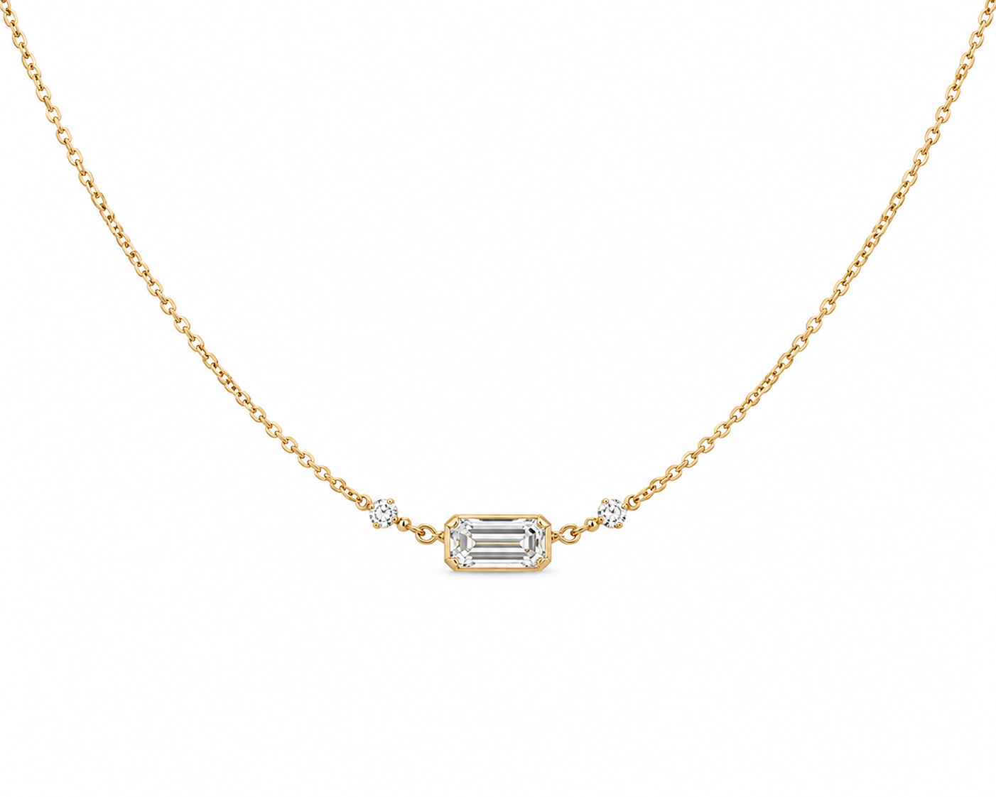 Élia Emerald Diamond Necklace