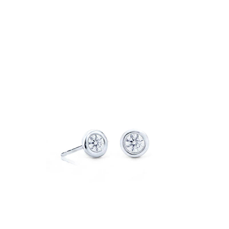 Bezel Diamond Studs