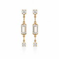 Auralis Emerald Diamond Earrings