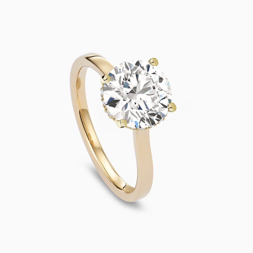 Solitaire Diamond Ring in Solid Gold