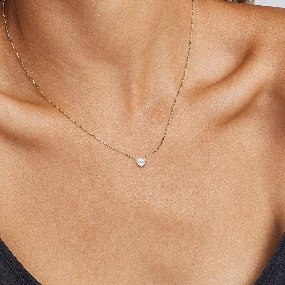 Solitaire Diamond Necklace