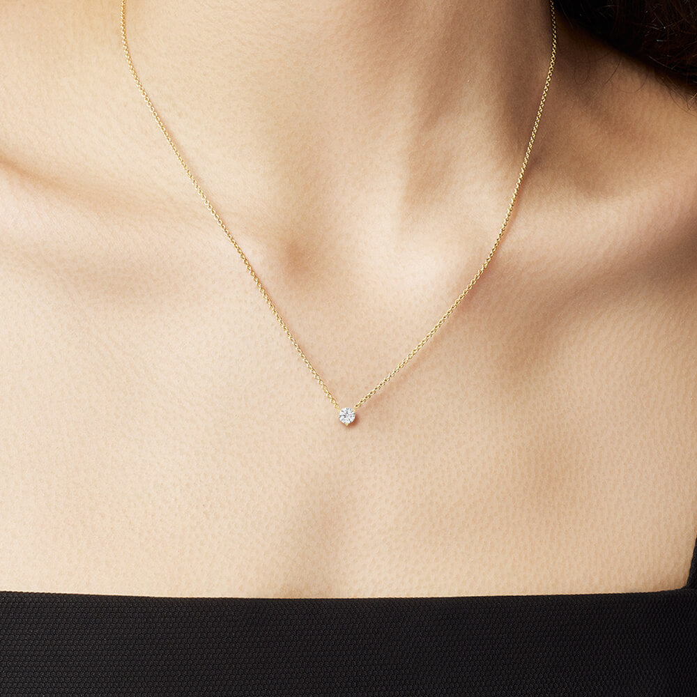 Solitaire Diamond Necklace