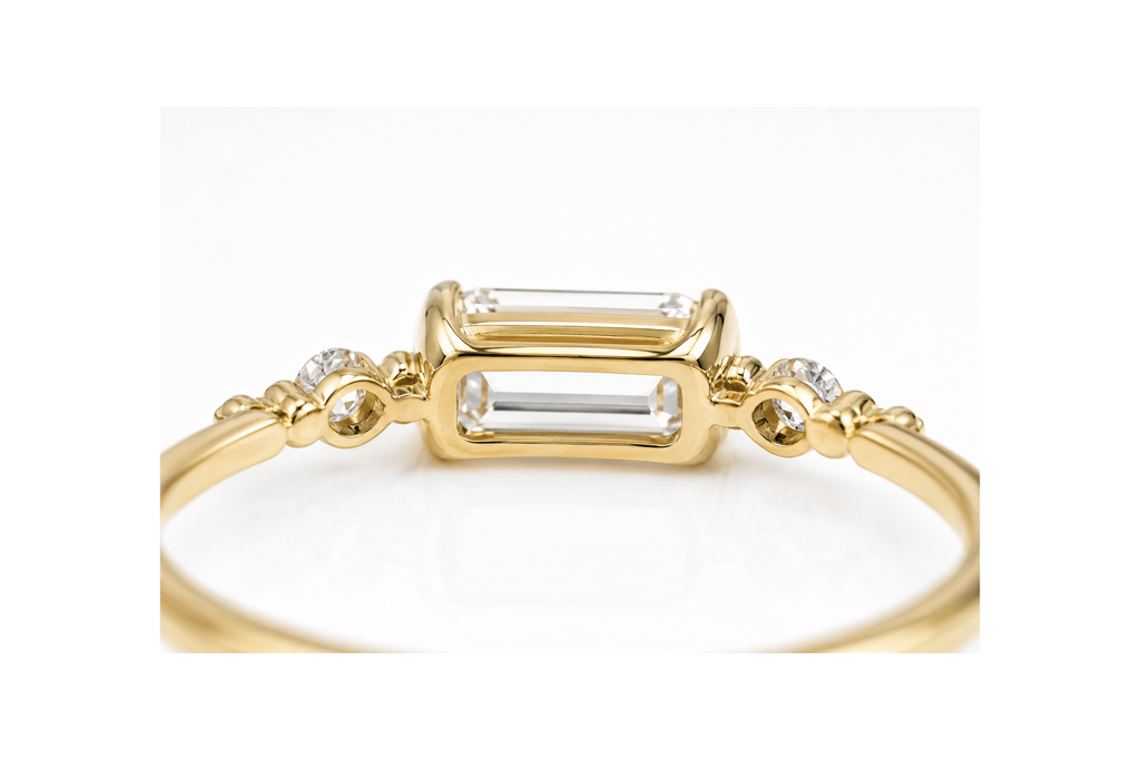 Aureline Emerald-Cut Diamond Ring