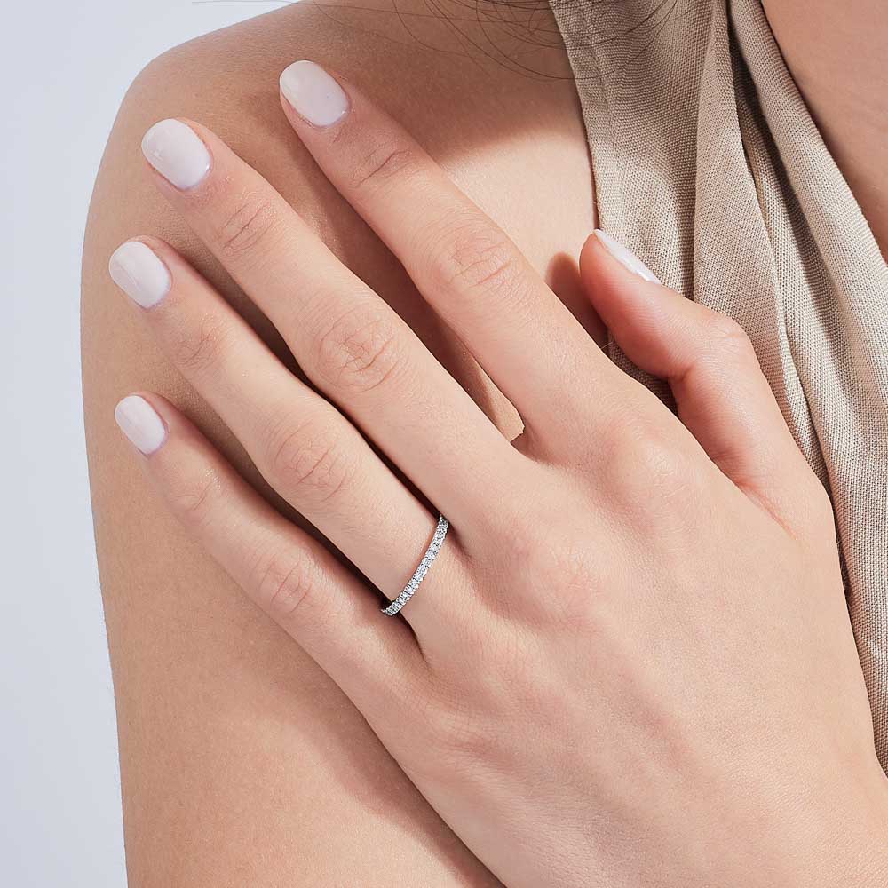 Pavé Diamond Wedding Band