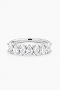 Seven-Stone Pear Diamond Ring