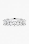 Seven-Stone Pear Diamond Ring