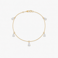 Floating Diamond Station Bracelet