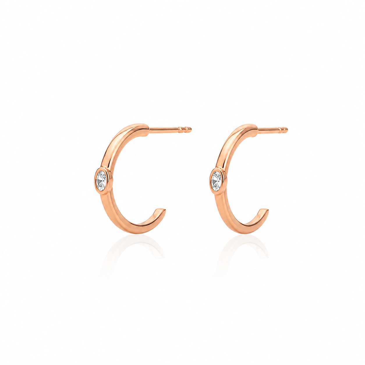 Diamond Hoop Earrings