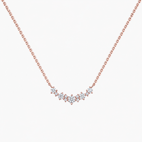 Cluster Diamond Pendant Necklace
