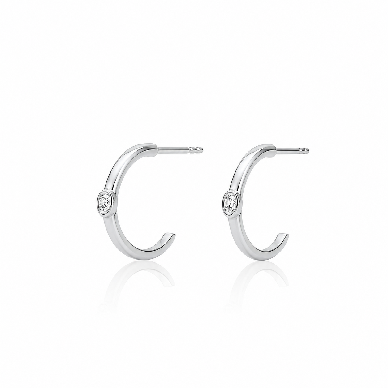 Diamond Hoop Earrings