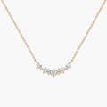Cluster Diamond Pendant Necklace