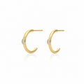 Diamond Hoop Earrings
