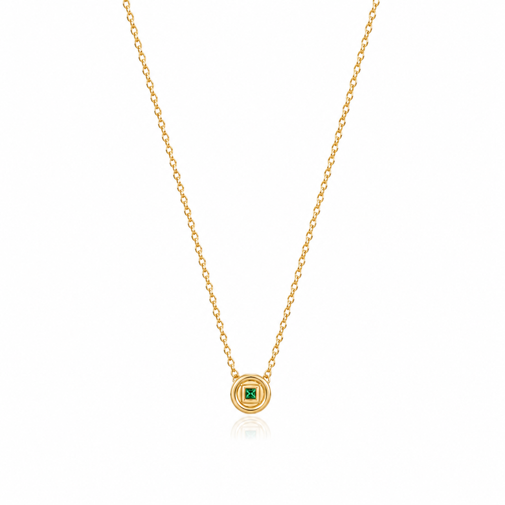Emerald Medallion Necklace