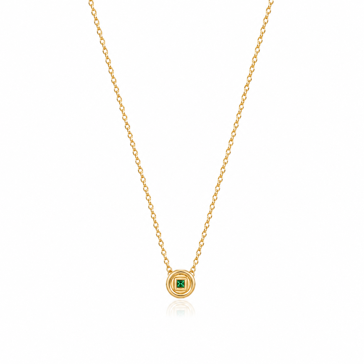 Emerald Medallion Necklace