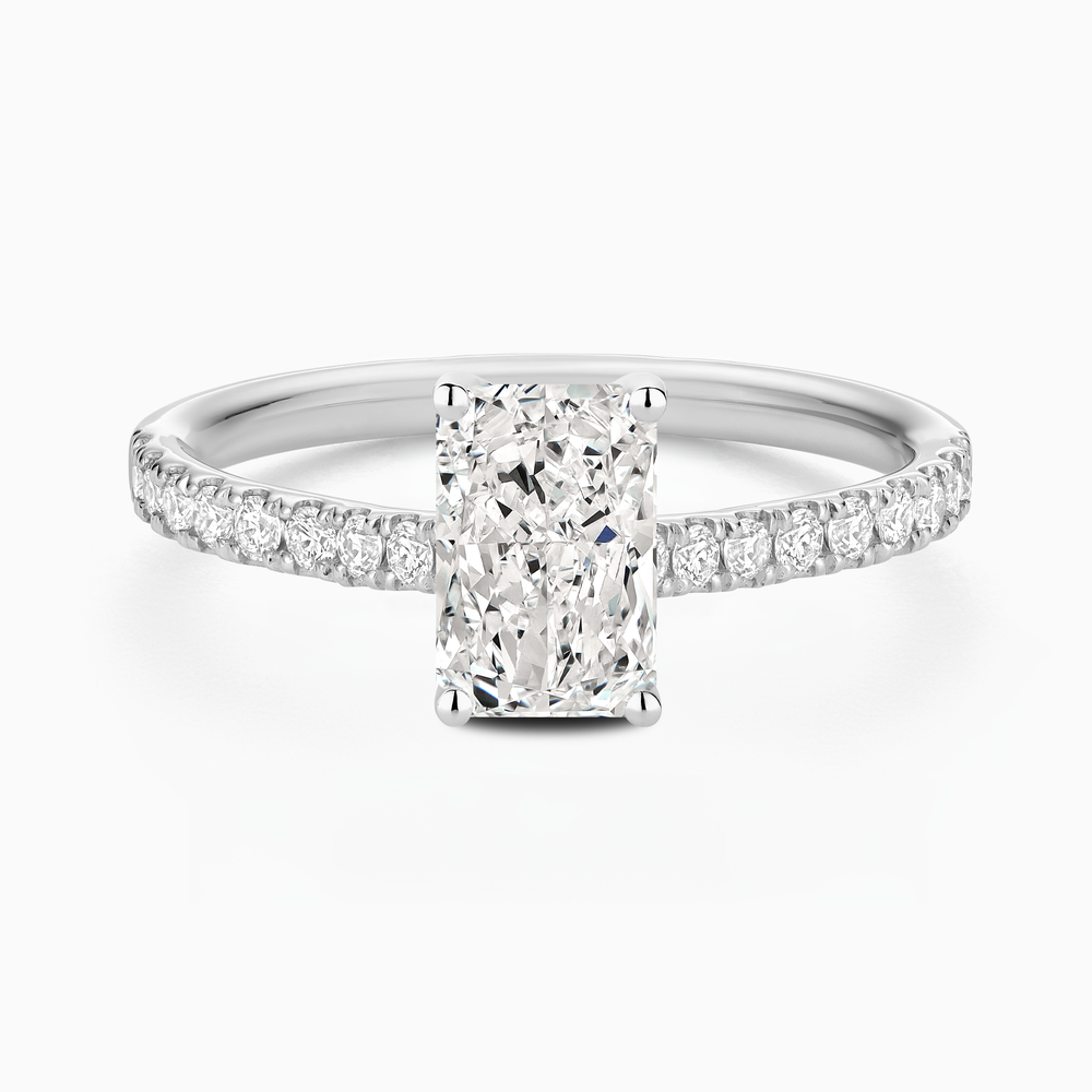 Classic Diamond Solitaire with Pavé Band
